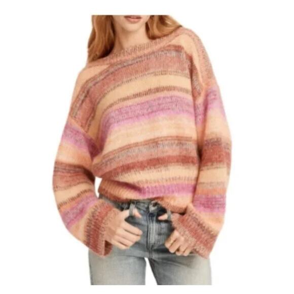 NWT J. Crew Alpaca Blend Crewneck Striped Sweater M - Picture 7 of 7
